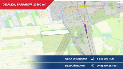 Działki inwestycyjne 205 ha  Baranów pow grodziski woj Mazowieckie -    -
mazowieckie Zdjęcie nr 2