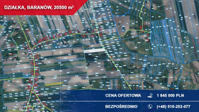 Działki inwestycyjne 205 ha  Baranów pow grodziski woj Mazowieckie -    -
mazowieckie Zdjęcie nr 4