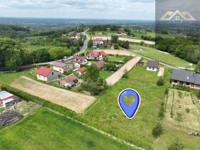 Widokowa działka Szczepanowice gm Pleśna - Szczepanowice  - małopolskie