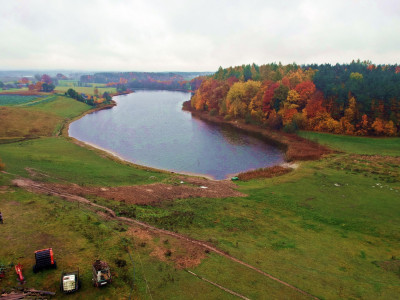 Działka nad samym jeziorem Mezowo k Kartuz - Mezowo  - pomorskie