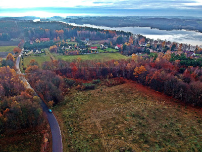 Cudowny teren nad jeziorem Raduńskim Kaszuby Chmielno Przewóz - Przewóz  - pomorskie