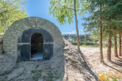 Stawy z rybaczówką przy ścianie lasu - Brynica  -
Opolskie Zdjęcie nr 14