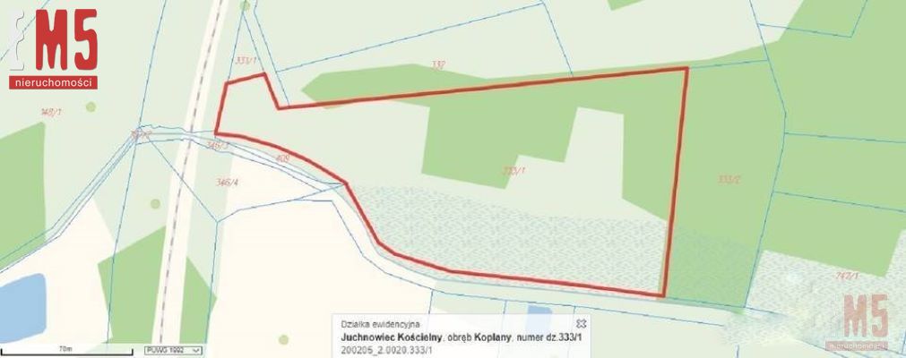 Działka 20000m2 pod Twoją Inwestycję - Koplany  -
PODLASKIE Zdjęcie nr 1