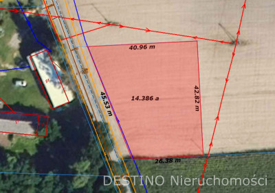 działka budowlana 1433 m2 Zadowice gm Godziesze - Zadowice  -
wielkopolskie Zdjęcie nr 4