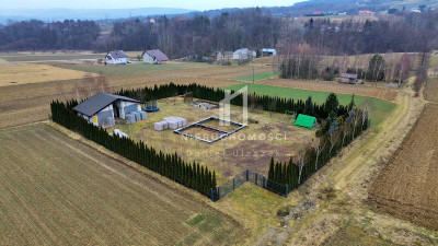 DZIAŁKA Z ROZPOCZĘTĄ BUDOWĄ DOMU POD LIWOCZEM BRZYSKA 1865AR - Brzyska  - podkarpackie