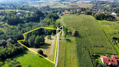 ZIELONA DZIAŁKA BUDOWLANA Z WZ LASEM I LINIĄ BRZEGOWĄ ŻÓŁKÓW GM JASŁO 54AR - Żółków  - podkarpackie