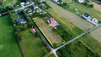 NOWA NIŻSZA CENA UROKLIWA DZIAŁKA BUDOWLANA W MĘCINIE WIELKIEJ 24 AR - Męcina Wielka  - małopolskie