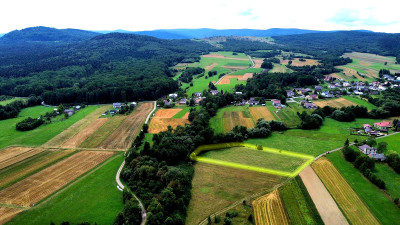 NOWA NIŻSZA CENA MALOWNICZA PRZESTRONNA DZIAŁKA BUDOWLANA PAGORZYNA 49AR - Pagorzyna  -
małopolskie Zdjęcie nr 4