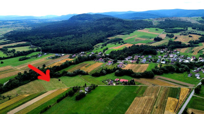 NOWA NIŻSZA CENA MALOWNICZA PRZESTRONNA DZIAŁKA BUDOWLANA PAGORZYNA 49AR - Pagorzyna  -
małopolskie Zdjęcie nr 6