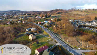 Działka bezpośrednio przy DK28 z budynkiem - Sławęcin   -
podkarpackie