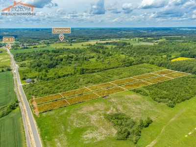 Na sprzedaż działka budowlana - Spręcowo -
warmińsko-mazurskie Zdjęcie nr 5