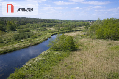 Działka z linią brzegową Drwęcy Natura 2000 - Kominy  - Kujawsko-Pomorskie