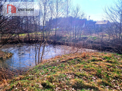 Urokliwa działka z linią brzegową rzeki Prusiny - Małe Krówno  -
Pomorskie Zdjęcie nr 12