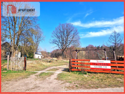 Urokliwa działka z linią brzegową rzeki Prusiny - Małe Krówno  - Pomorskie