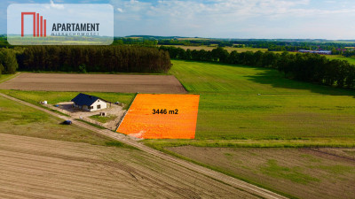 Okolice Trzebnicy Duża działka z mediami Bez PCC - Komorowo  - Dolnośląskie