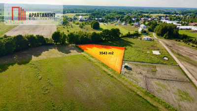 Okolice Trzebnicy Duża działka z mediami Bez PCC - Komorowo  - Dolnośląskie