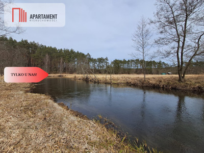 Działka  1140 ha w lesie przy rzece Wda-Smolniki - Smolniki  - Pomorskie