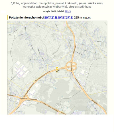 Działka usługowa Modlniczka pod Krakowem -
małopolskie Zdjęcie nr 4