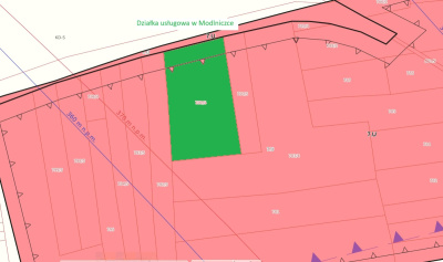 Działka usługowa Modlniczka pod Krakowem -
małopolskie Zdjęcie nr 2