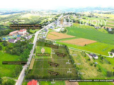 Kompleks 3 działek budowlanych na sprzedaż - Mogilno gm Korzenna  Mega Oferta - Mogilno  - małopolskie
