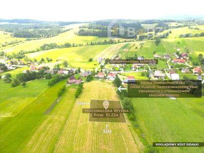 Malownicza działka w Mochnaczce Wyżnej - cisza widoki i potencjał - Mochnaczka Wyżna  - małopolskie