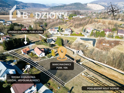 Działka której szukasz 10 arów w Marcinkowicach - Marcinkowice  - małopolskie