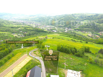 Działka budowlana na sprzedaż - duży potencjał cena po obniżce - Zabrzeż  - małopolskie