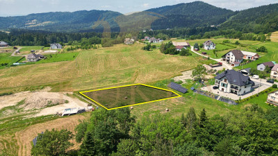 Działka uzbrojona z widokiem na góry - Cieniawa   - małopolskie