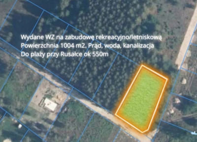 Działka z WZ nad J Białym Buduj już na wiosnę - Orchówek  - Lubelskie