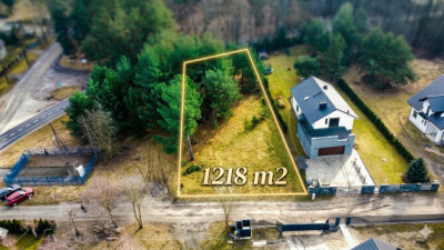 Urokliwa działka porośnięta sosnami - Rakownia  - Wielkopolskie