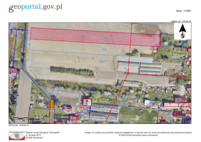 Na sprzedaż działka budowlana – 3330 m² – Dąbrowa k. Wielunia - łódzkie