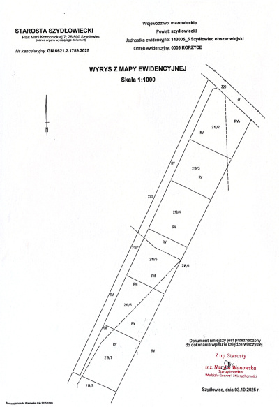 Sprzedam działkę budowlaną z warunkami zabudowy pow. 1124 m2 -
Mazowieckie Zdjęcie nr 6