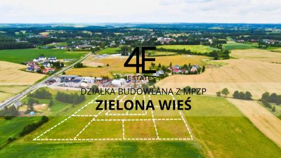 Na sprzedaż działka budowlana – Zielona Wieś, gm. Nowa Karczma, powiat kościerski - Pomorskie