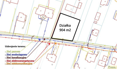 Działka budowlana RMU 904 m w Łukowie - Łuków Poważe  -
lubelskie Zdjęcie nr 3