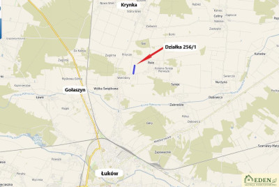 Działka budowlano - rolna w Rolach k Łuków - Role  -
lubelskie Zdjęcie nr 6