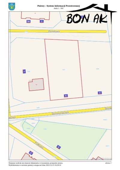 Na sprzedaż działka budowlana - Pniewy -
wielkopolskie Zdjęcie nr 3