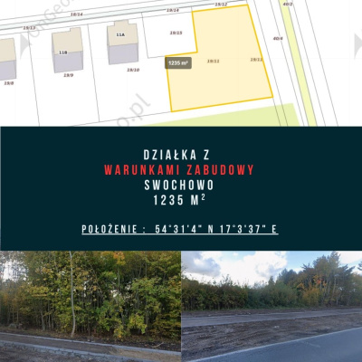 Działka Budowlana z warunkami zabudowy Swochowo woj. Pomorskie -
Pomorskie Zdjęcie nr 3