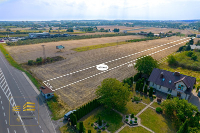 Działka przy trasie Lublin -Warszawa - Przybysławice  - Lubelskie