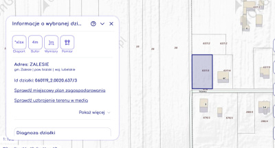 Działka budowlana 15 ar | Zalesie, ul. Stawy | 110 000 zł - Lubelskie