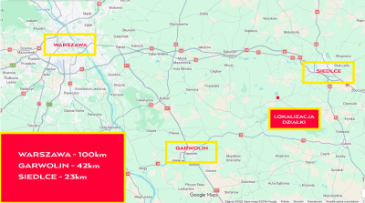 2.16ha (PsV, RV, Ł4 ) | Ruda Wolińska 08-117 | 23km od Siedlec, 100km od Warszawy -
mazowieckie Zdjęcie nr 3