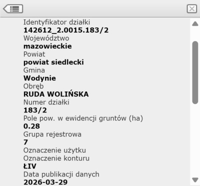 2.16ha (PsV, RV, Ł4 ) | Ruda Wolińska 08-117 | 23km od Siedlec, 100km od Warszawy -
mazowieckie Zdjęcie nr 12