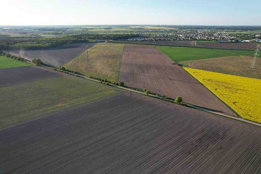 działka rolna z drona